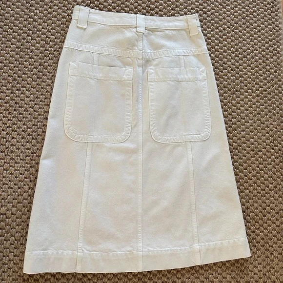 KHAITE Caroline denim midi skirt - Picture 2 of 7